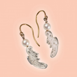 Engelsflügel Ohrhänger Perle